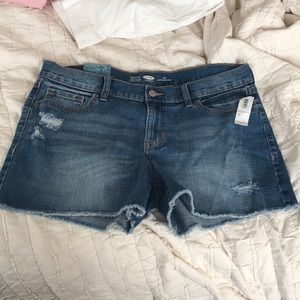 Old navy blue jean shorts